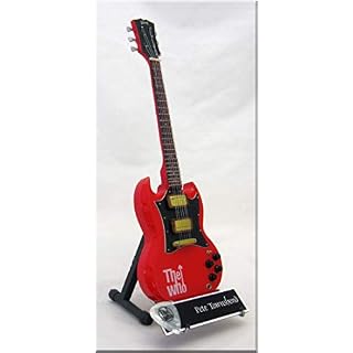 PETE TOWNSHEND Guitare Miniature avec médiator The WHO (1) - Les Beatles, Paul McCartney, John Lennon, RIngo Starr, George Harrison