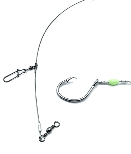 Bull Rig Heavy Steel Fishing rig para Redfish, Black Drum, Sharks miniatura 2