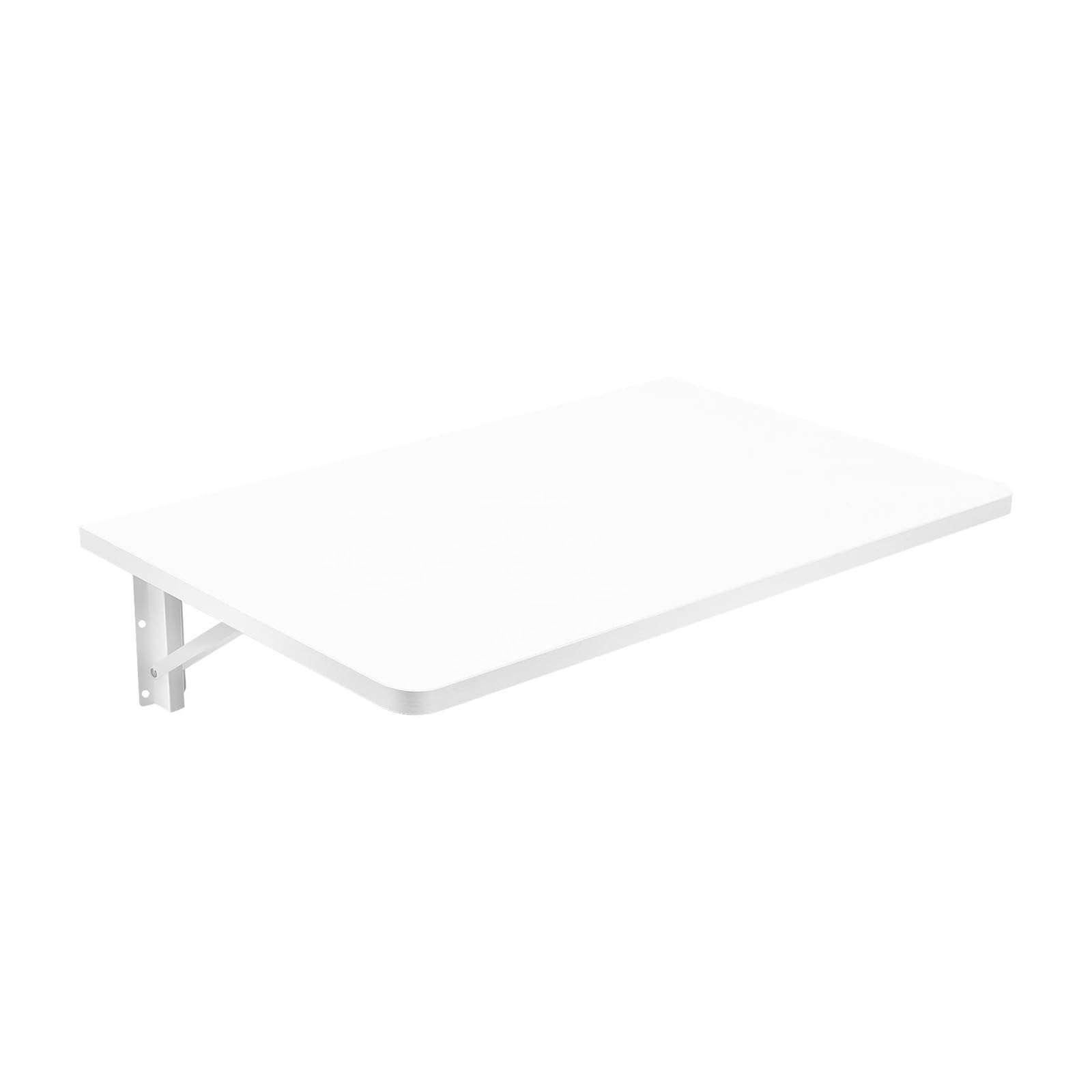 ZHANGGL Wall-Mounted Folding Desk & Dining Table - Collapsible Floating Workbench for Kitchen Craft Sewing Station - Space-Saving Design White (100x30cm)