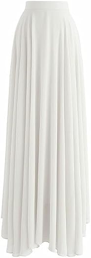 Radhika 'n' Dhaanya creation Georgette Long Flare Umbrella Pattern Skirt- Flare Around 8 Mtrs.