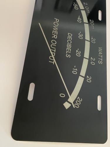 Power Output Meter Design Black License Plate for Car - 4