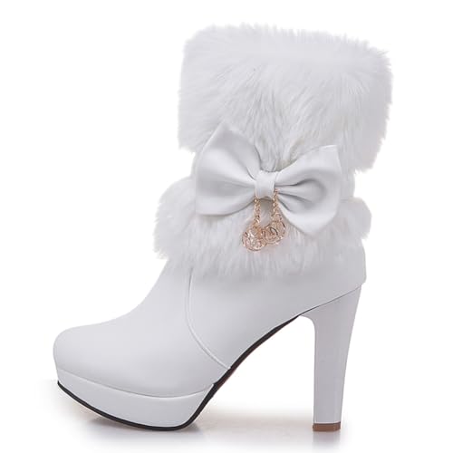 Bottines de Noël pour femme : finis les pieds froids en talons hauts grâce à la suédine fourrée
