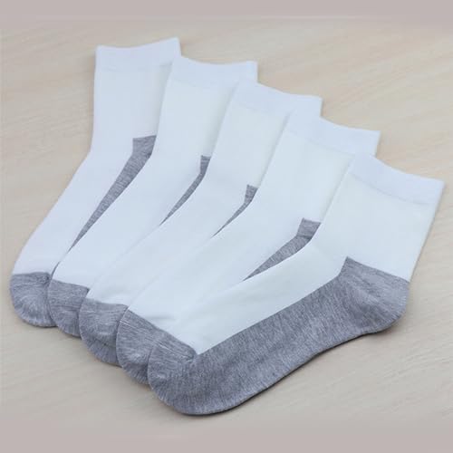 Socks,Mens Casual Sport Athletic Cotton Ankle Socks Moisture Wicking Anti Sweat Breathable Middle Tube Socks3
