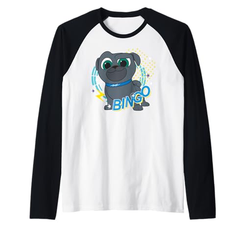 T-shirt Disney Puppy Dog Pals Raglan Bingo en Coton Souple