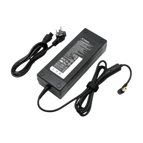 Adaptateur secteur 120W 19.5V résout les coupures de batterie avec son grand port rond jaune