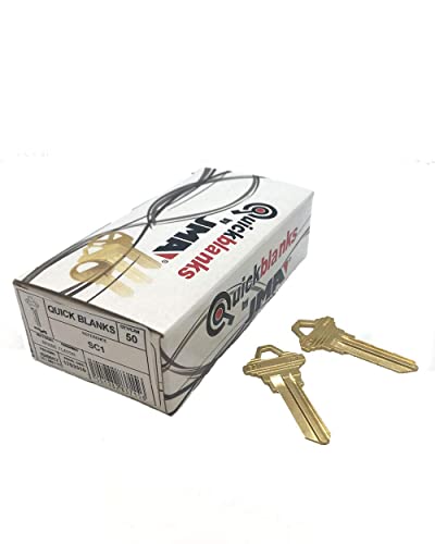 SC1 Brass Key Blanks Box 50 by JMA 1-pack