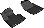 3D MAXpider Custom Fit Kagu Floor Mat (Black) Compatible with Volvo XC90 2015-2023 - Front Row