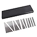 Timunr 10Pcs 1Â° to 30Â° Precision Ground Angle Block Set, 0.0001 Hardened Steel Machinist Angle Gauge Block Set (3 x 1/4)