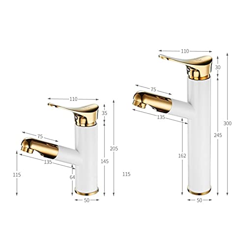 Grifo de cobre completo que elimina salpicaduras en el lavabo de baño 4