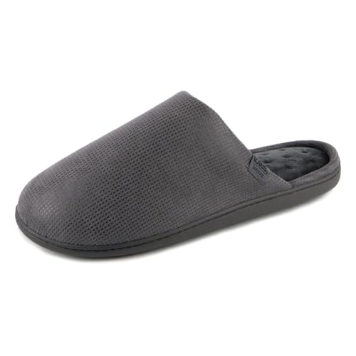 Isotoner® Mens Square Patterned Smart Mule Slipper