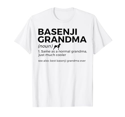 La mejor abuela de Basenji de todos los tiempos Definición Basenji Owner Dog Lover Camiseta