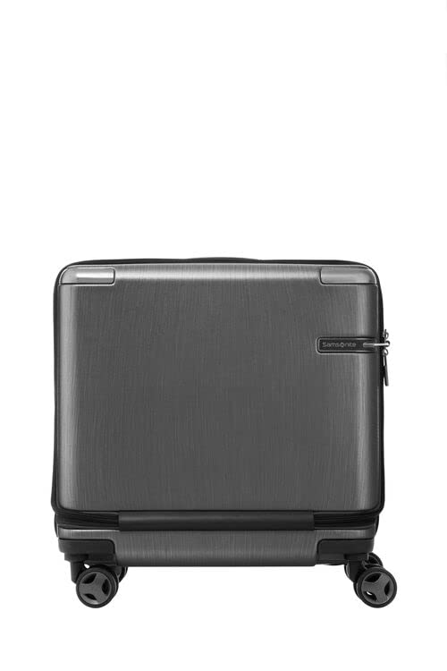 Polycarbonate Hard Shell 4 Spinner Wheels Evoa 29 Ltrs Black Laptop Roller Case Trolley Bag (SAM EVOA SP ROL Tote-BRSD BLK), Large
