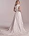 Elegant Lace Wedding Dresses White Cap Sleeve Crew Neck Applique A Line Bridal Gown for Bride 2025 Style12 US12