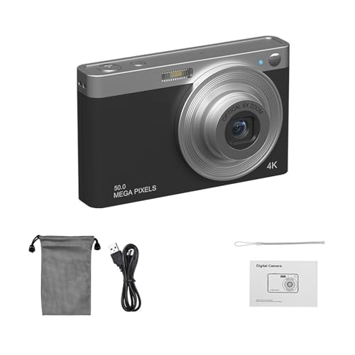 Caméscope vidéo 4K 50MP avec écran IPS 2.88 pouces et carte 32Go inclus