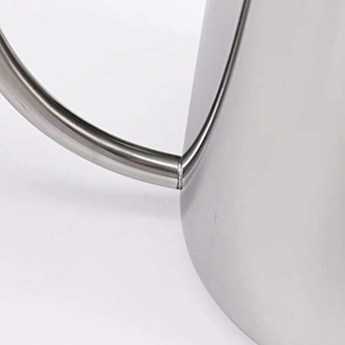 Long Narrow Spout Coffee Pot [Small] - Newness 304 Stainless Steel Hanging Ear Hand Blunt Pour Over Drip Pot for Coffee Maker, Hanging Ear Coffee Bag Lover, 1.37 Cup (11 Ounces, 330 Milliliter) - Thumbnail 4