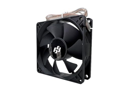 Bgears b-Blaster 80mm 2 Ball Bearing High Speed Extreme Airflow Fan,Black