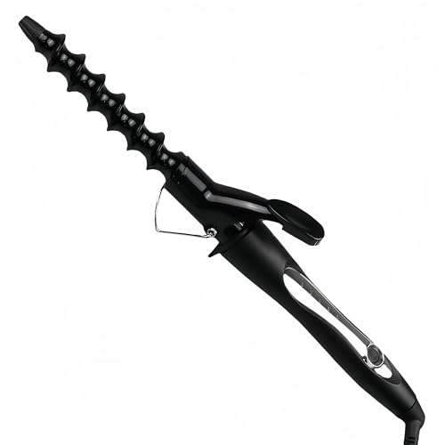 Image of 25mm Curling Iron Spiral Curling Wand for Long Hair Ceramic Beach Wave Curler Iron Waving Curler 1 inch Hair Crimper Tool for Women
