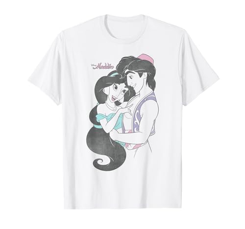 T-shirt Aladdin Jasmine coton anti-bouloche haut Disney imprim&eacute; r&eacute;sistant