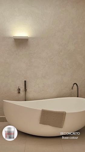 DECONCRETO - Concrete Effect Decorative Plaster for Interior 4 KG - Exclusive Touch with Texture