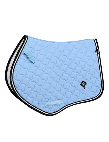 Tapis d'équitation antidérapant bleu ciel absorbant l'humidité