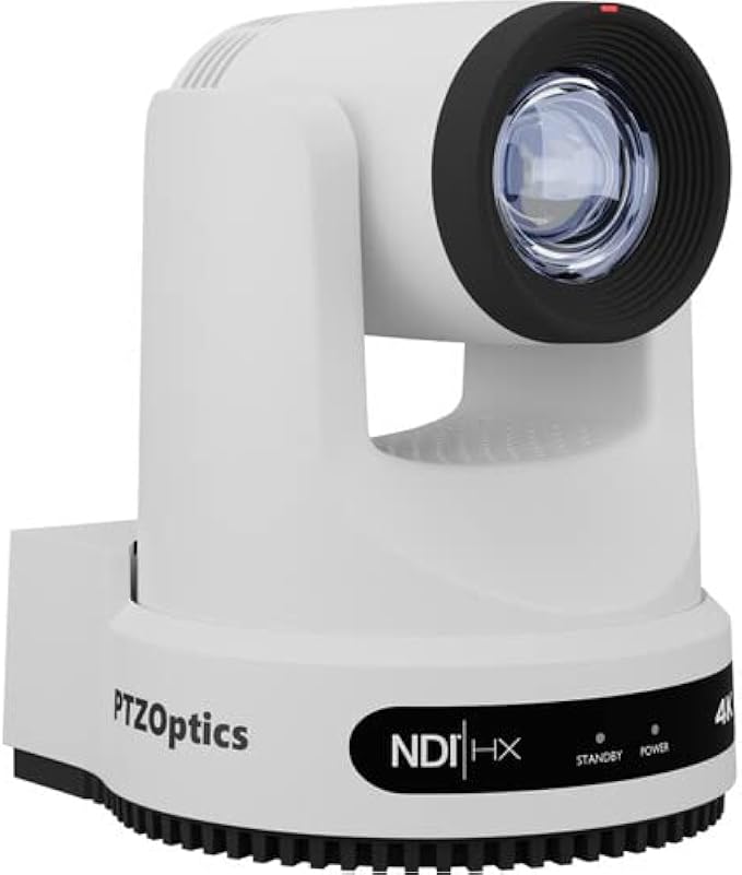 PTZOptics Move 4K 20X Camera (White)