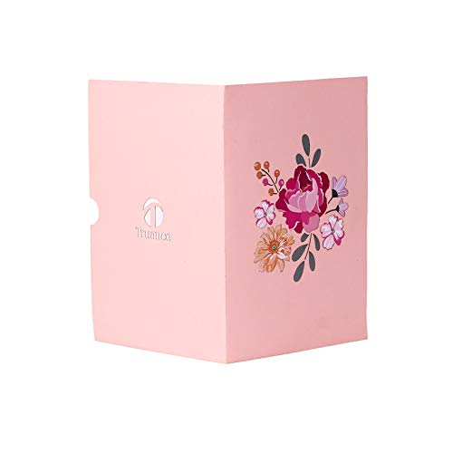 Truance Pop Up Card, Greeting Card, Pink Peony Flower, For Mothers Days, Fathers Day, Anniversary Card, Birthday Card, Love Card, Thank You Cards All Occasions #TOP5