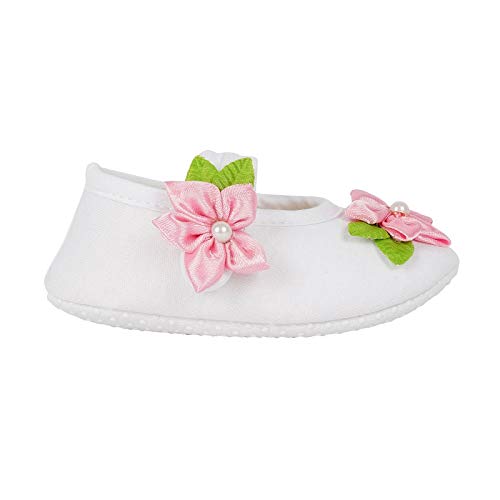 Rsmart-Baby-Girls-Rose-Bootie-Shoes-White-Baby-Child-Bootie