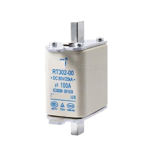 Noyau de fusible rapide RT302-00 80V DC cartouche cylindrique 100A