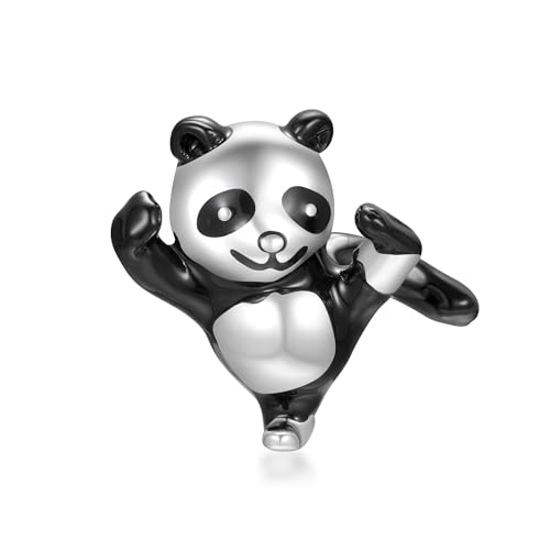 Symretie Bead Charm Ciondolo Argento Sterling 925 con Cubic Zirconia Pendenti per Pandora Braccialetti, Compatibile con Braccialetti e Collane europei