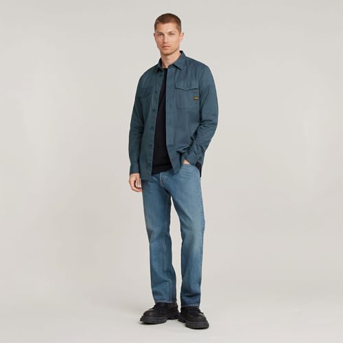 Miniatura 3 de G-Star Para Hombre Camisa Marine Slim, Multicolor Dk Sea Blue Micro Bt D24963-D787-G770 , L