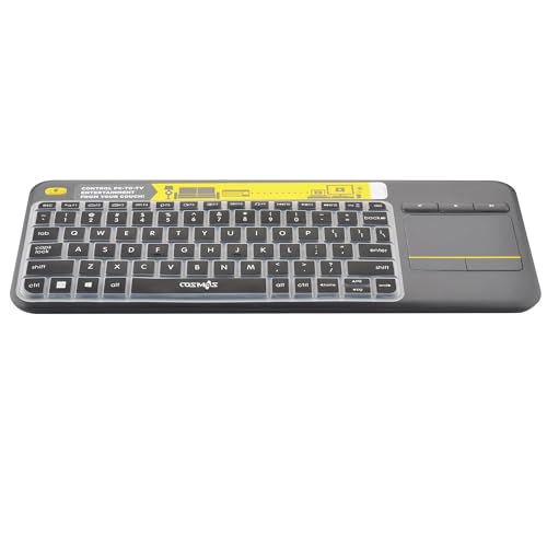 Funda de teclado de silicona para Logitech Wireless Touch K400 Plus protector flexible 5