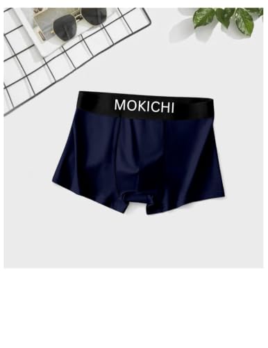 Image of Men's Ice Silk Boxer Briefs for Men | Ultra Soft Breathable Stretch Trunks | Moisture Wicking Quick Dry Innerwear | Comfortable Elastic Waist | Solid Colors