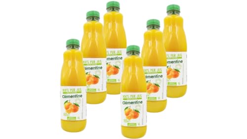 Puro zumo de clementina 1 L - 6 botellas - 100% puro zumo