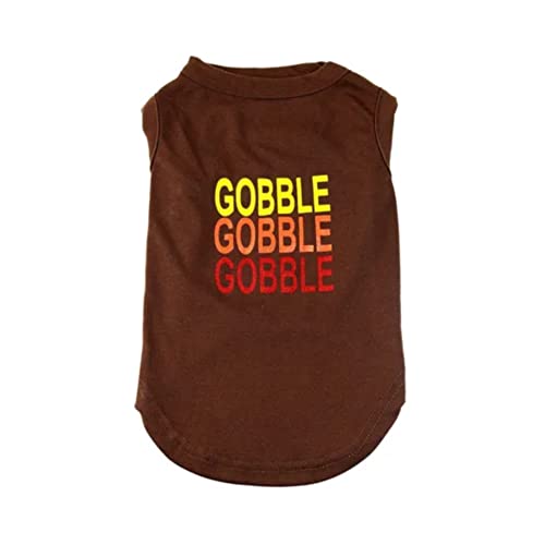 Midlee Gobble Gobble Gobble Dog Thanksgiving Shirt (XX-Large)