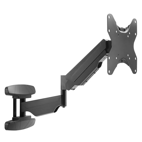 RICOO TV Wandhalterung Fernseher Halterung S3422 Gasfeder Fernsehhalterung schwenkbar neigbar für 32-55 Zoll Monitor höhenverstellbar flach Curved Wandhalter bis 30 kg VESA 200 & 200
