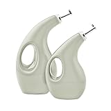 Rachael Ray Evoo & Vinegar Bottles set of 2 Pc (Sea Salt Gray)