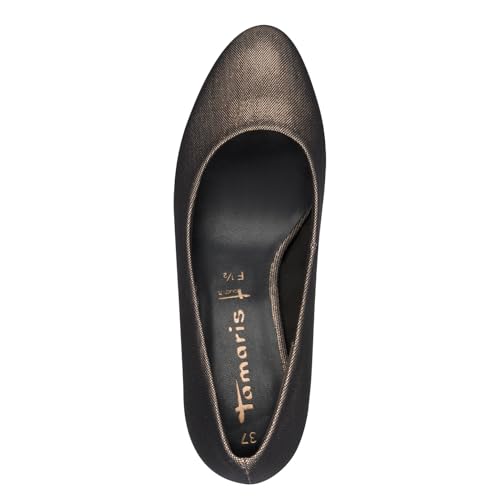 Tamaris Damen Pumps Vegan metallic 39
