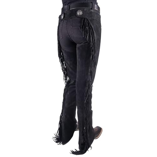 Schneiders Adult Suede Western Chaps with Fringe | Perfect for Horse Shows & Equestrian Style2