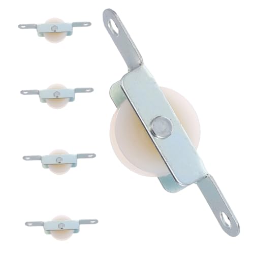 Levemolo 5個重厚ローラープーリー付きパティオ傘交換用ブラケット 耐久性屋外用園デッキプール用パラソル滑車部品