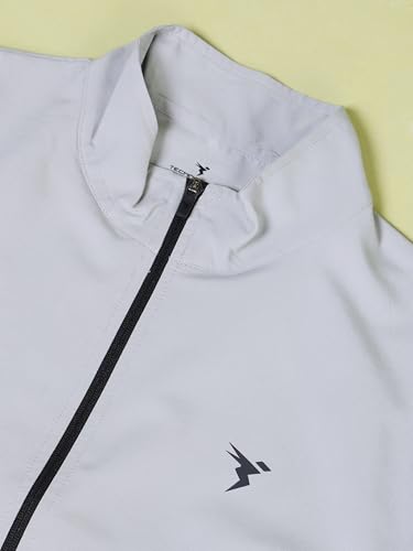 Image of TECHNOSPORT Men's Solid Polyester Techno Lite Jacket With SPF50+ And Microbial Properties