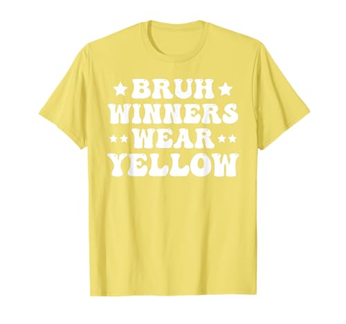 Winners Wear Yellow Camp Team Spirit Week Matching Colors T-Shirt