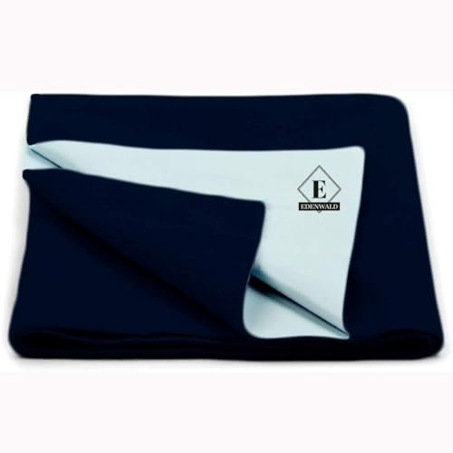 Crib Mattress Protector Dry Sheet Navy 60x79 (X-Large)