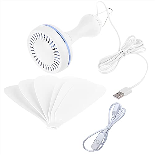 Ventilador de techo USB de 5V y 1 velocidad para colgar en tiendas de campaña 2