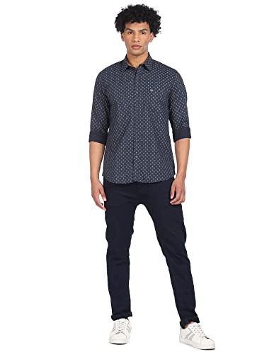 Image of Arrow Sports Men's Printed Slim Fit Shirt