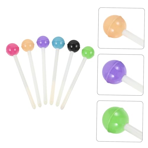 Set 6 bolígrafos gel tinta marrón divertidos para estudiantes miniatura 5