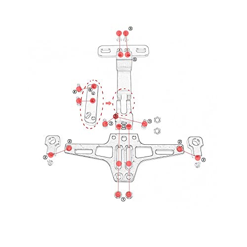 Motociclo Portatarga per Yamaha per YZF-R6 per YZF...