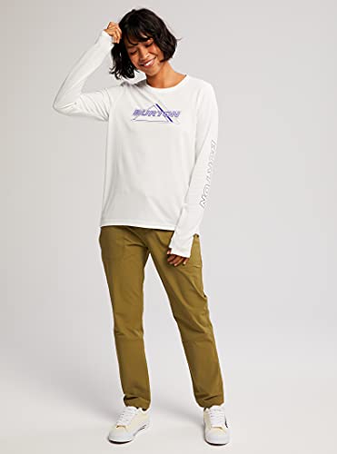 Burton Women's Standard Multipath Long Sleeve Tee, Stout White, Small #TOP2