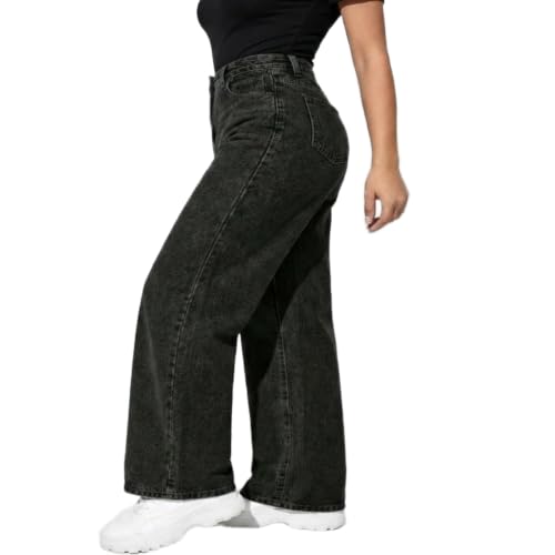 Image of ODDMONEKY Baggy Jeans for Women || Relaxed Fit Wide Leg High Rise Jeans for Women (Wjeans-8)