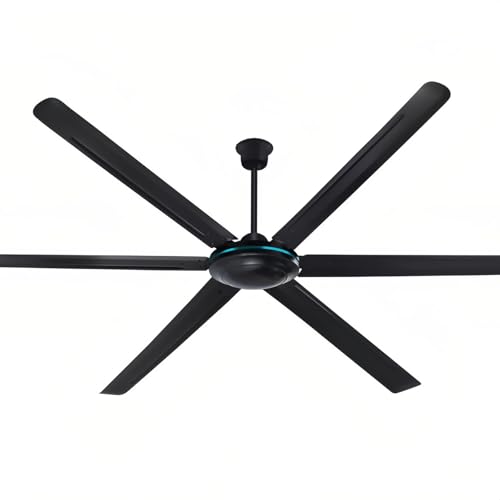 GZDXBF 200 Cm Ventilador De Techo Sin Luz, Ventilador Industrial para Interiores Y Exteriores para Patios, Casas De Campo, Dormitorios Y Salas De Estar