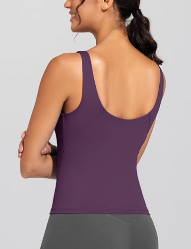 Image of THE GYM PEOPLE Women's Longline Sports Bra Wirefree Padded Workout Yoga Tank Top